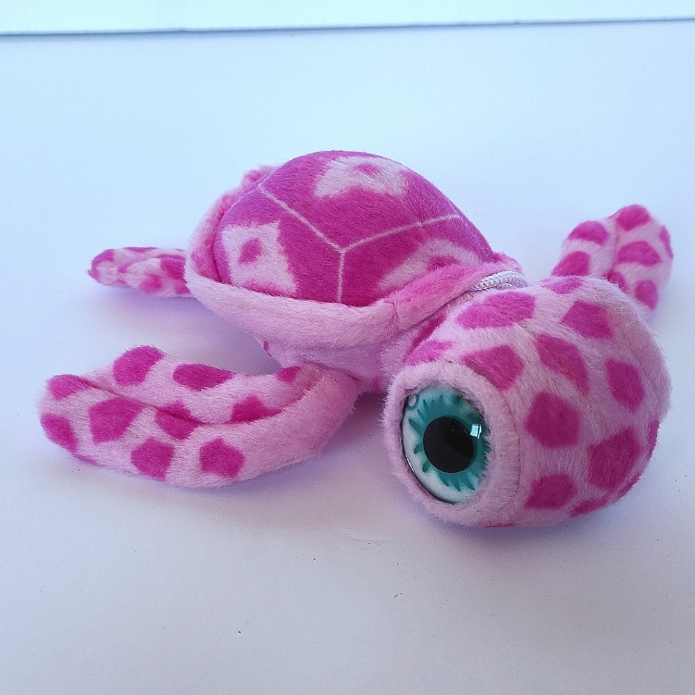 Fiesta Plush Pink Two-Tone Sea Turtle Stuffed Animal